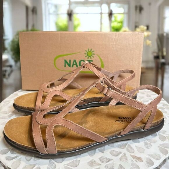NEW Naot Dorith Supportive Leather Strappy Sandals Flats Women’s Size 42 US 11 - Picture 4 of 14